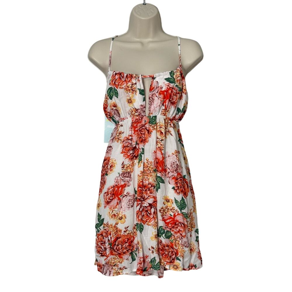 NWT Maaji Carnation Paulina Floral Empire Waist Mini Dress Size M - Picture 3 of 16